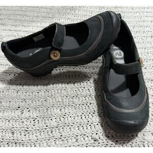 Merrell Plaza Emme Shoes MaryJanes Womens 7 EU 37.5 J46082 Black Outdoors Active